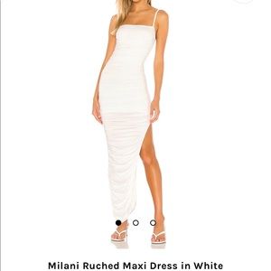 Revolve superdown Milani ruched maxi dress